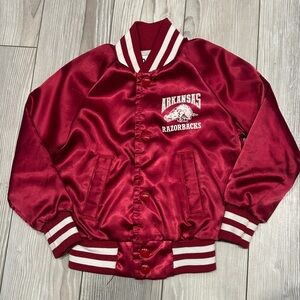 Vintage Unisex Toddler SZ 4 Red Arkansas Razorbacks Jacket 1990’s Preowned